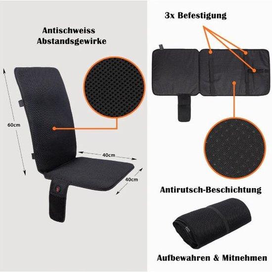 Thermrup Camping Heat Seat L met powerbank en netvoeding